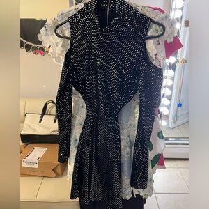 New black and silver dress